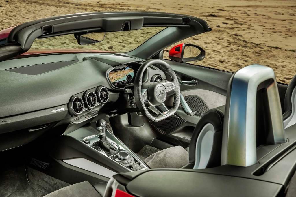 WINTER WARMER: Hot air envelops the neck, feet and torso to make the Roadster a viable cold weather top-down funster WINTER WARMER: Hot air envelops the neck, feet and torso to make the Roadster a viable cold weather top-down funster